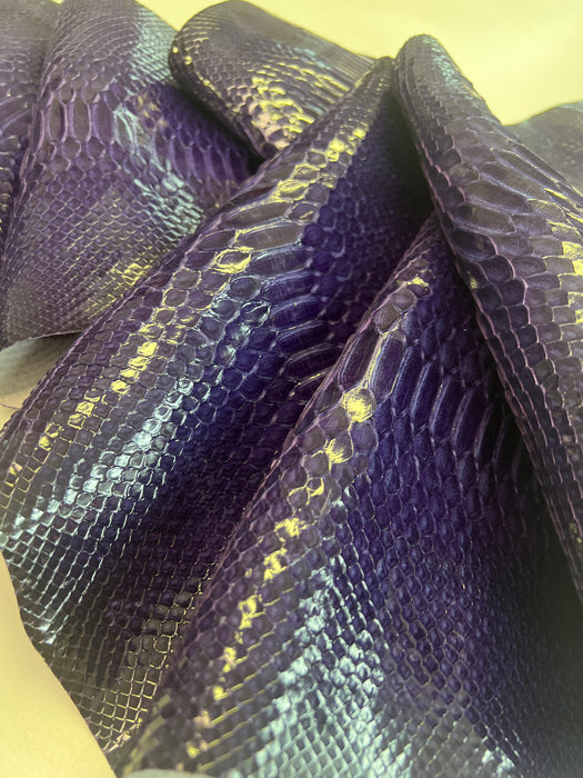 Python Snakeskin Tanned Leather Skin Hide • Genuine Python Hide