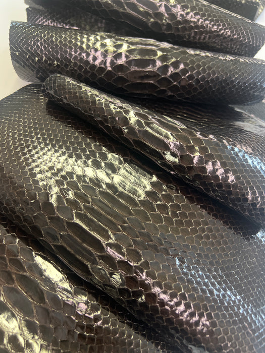 Python Snakeskin Tanned Leather Skin Hide • Genuine Python Hide