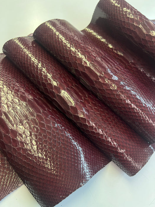 Python Snakeskin Tanned Leather Skin Hide • Genuine Python Hide