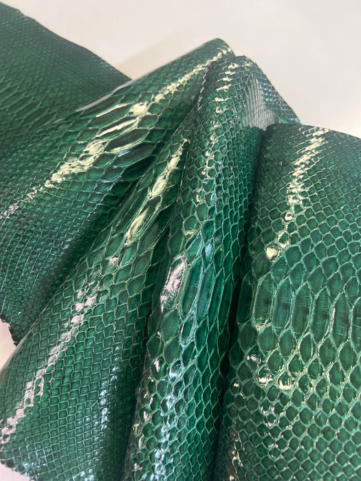 Python Snakeskin Tanned Leather Skin Hide • Genuine Python Hide