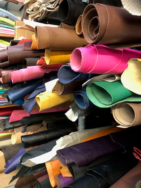 Leather skins for garment, accessories and shoe applications