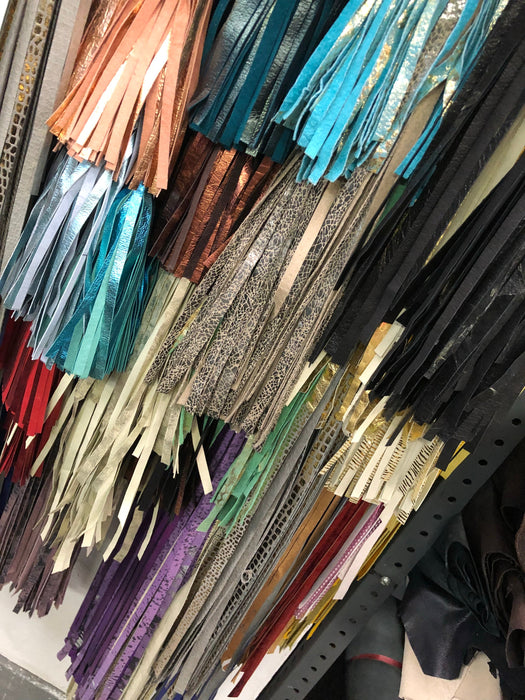 Leather Fringe 6”, header 1/2" and 5.5" fringe