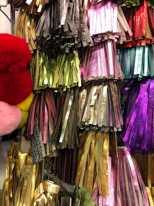 Leather Fringe 6”, header 1/2" and 5.5" fringe