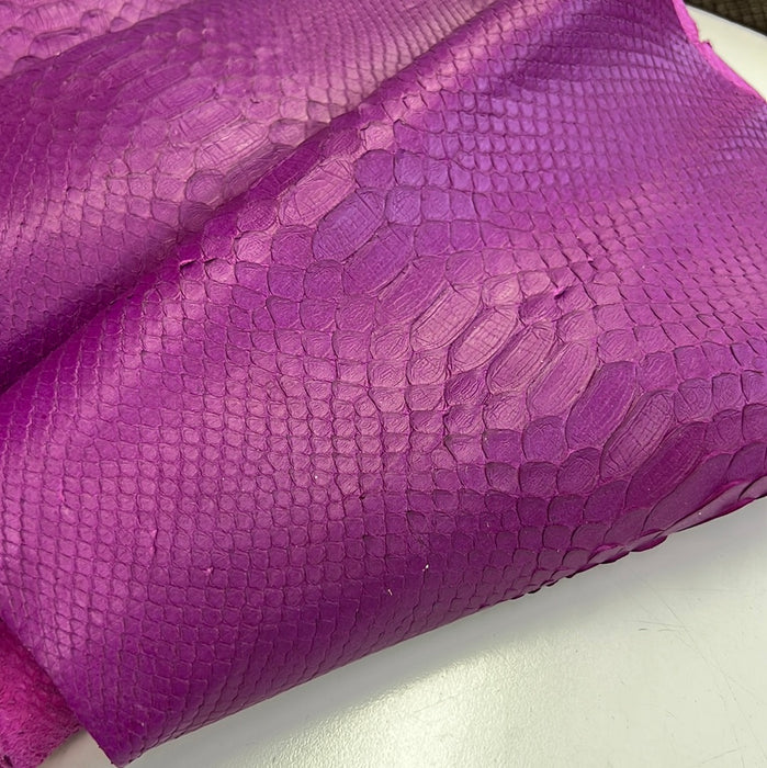 Python MATTE Snakeskin tanned Leather Skin Hide • Genuine Python Hide