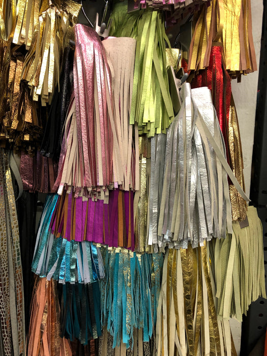 Leather Fringe 6”, header 1/2" and 5.5" fringe