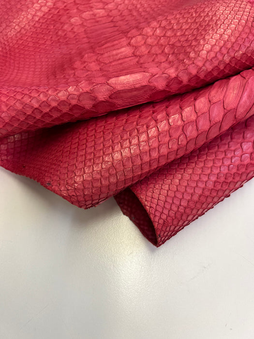 Python MATTE Snakeskin tanned Leather Skin Hide • Genuine Python Hide