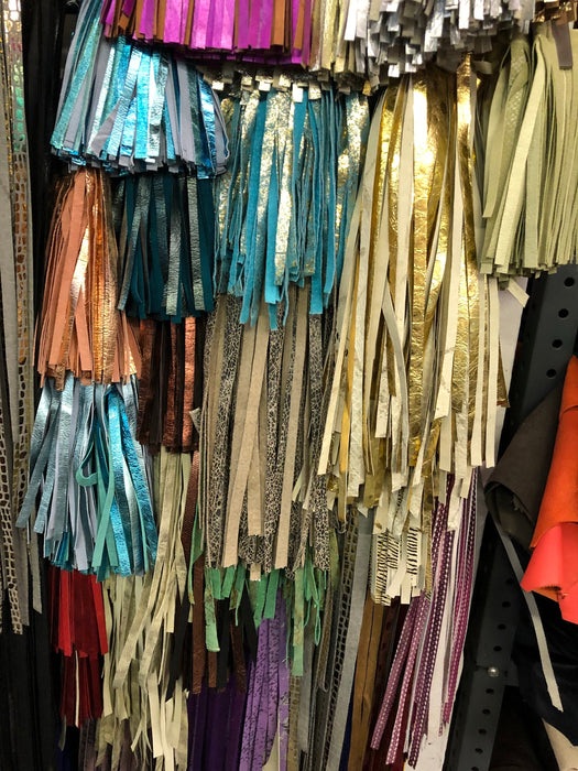 Leather Fringe 6”, header 1/2" and 5.5" fringe