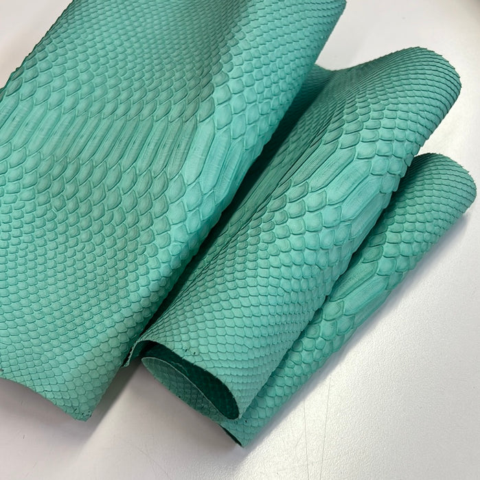Python MATTE Snakeskin tanned Leather Skin Hide • Genuine Python Hide