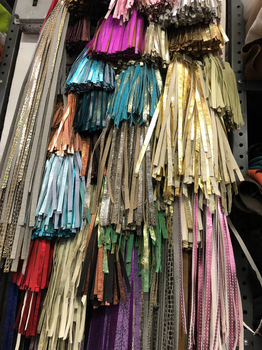 Leather Fringe 6”, header 1/2" and 5.5" fringe