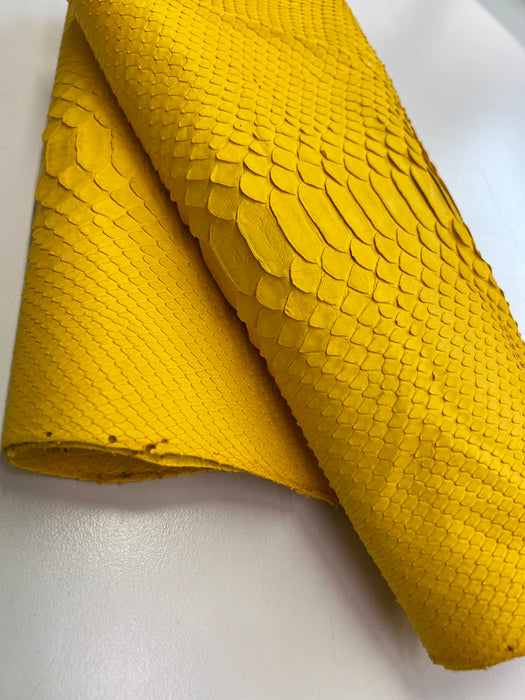 Python MATTE Snakeskin tanned Leather Skin Hide • Genuine Python Hide