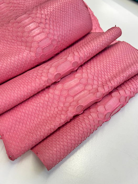 Python MATTE Snakeskin tanned Leather Skin Hide • Genuine Python Hide