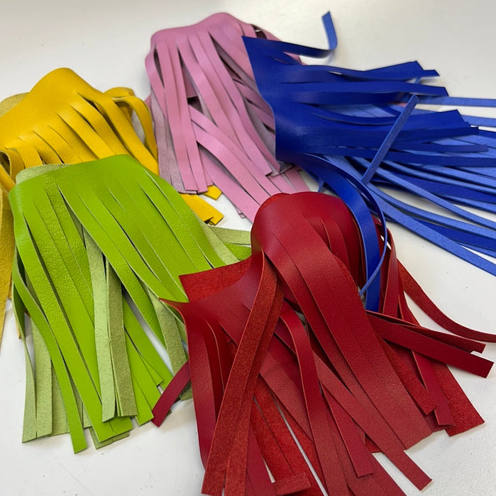 Leather Fringe 6”, header 1/2" and 5.5" fringe