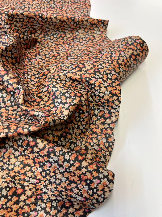 Leather Mini Floral Print Lambskin Leather