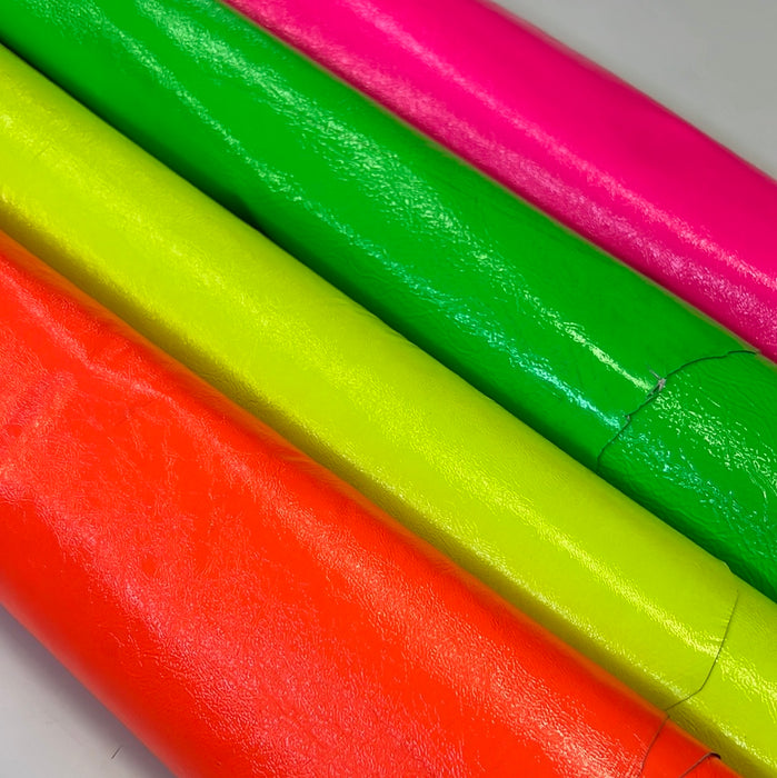 Neon Lambskin Leather