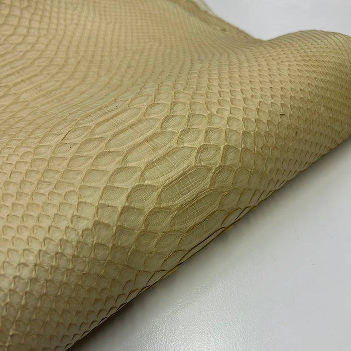 Python MATTE Snakeskin tanned Leather Skin Hide • Genuine Python Hide