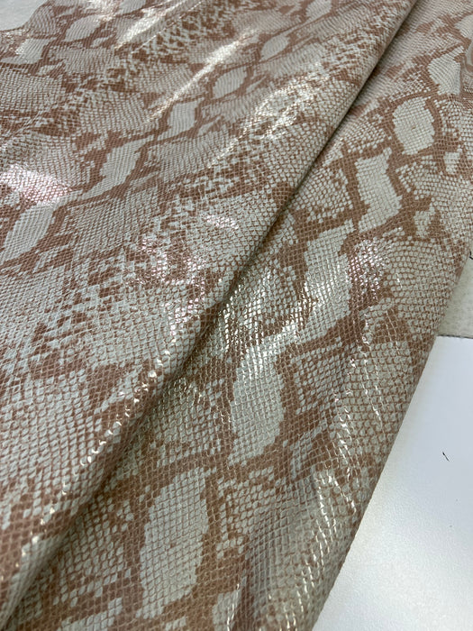 Leather Python Printed Pigskin Suede