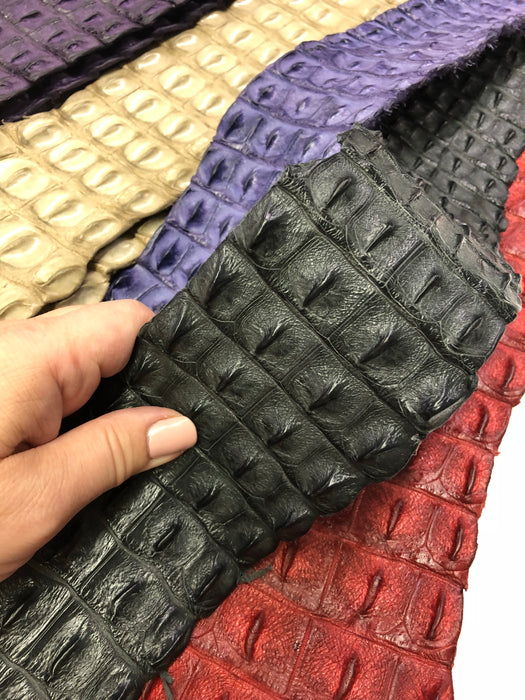 Leather Hide Skin Crocodile Backs