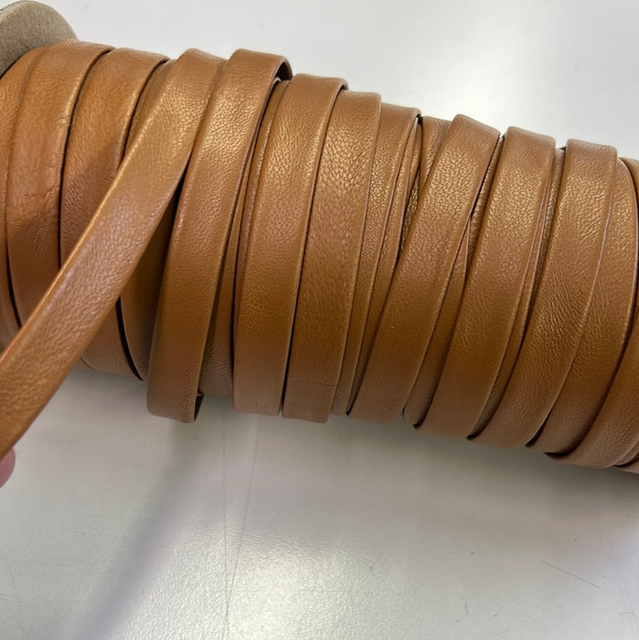 Leather Trim 1/2” Genuine Leather Folded Trim 107