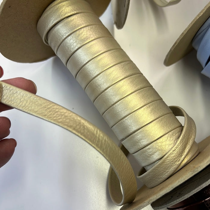 Leather Trim 1/2” Genuine Leather Folded Trim 107