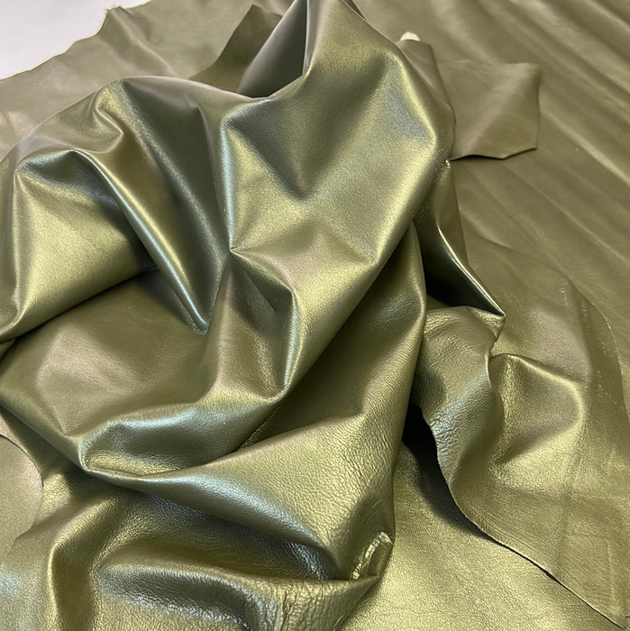 Pearlized Lambskin Leather