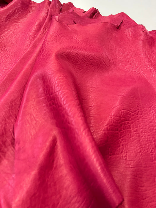 Bubble Heavy Texture Goatskin Leather