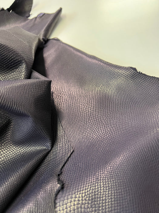 Leather Embossed Fish Scale Lambskin Leather Hide Skin