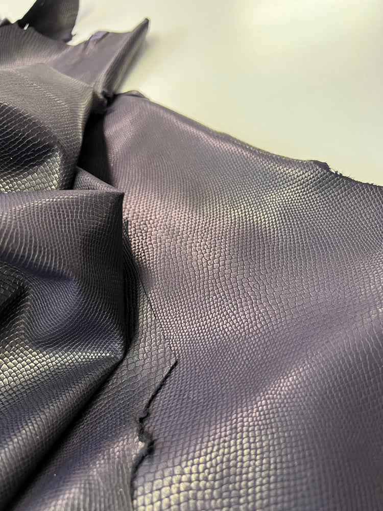 Leather Embossed Fish Scale Lambskin Leather Hide Skin