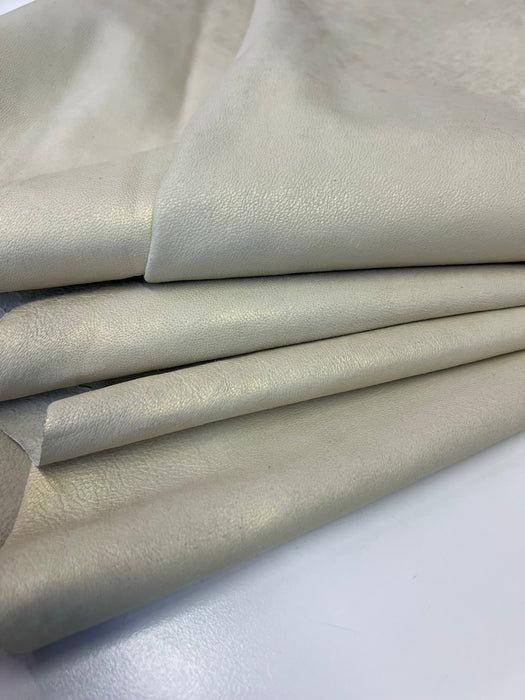 Leather Brushed Gold Lambskin