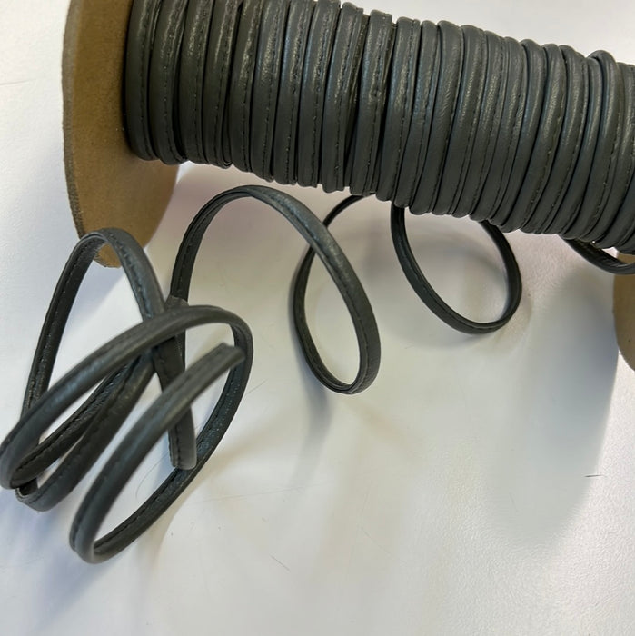 Genuine Leather Drawstring Leather trim, sold by yard