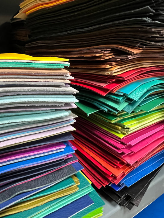 Leather Sheets/12”x12” Pre-Cut Panels, Solid Colors