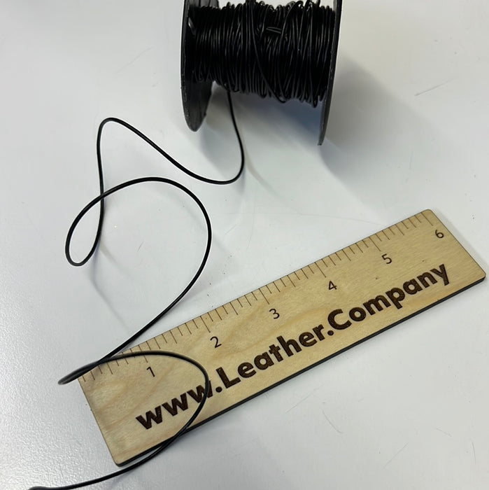 Leather Round Cord / Black Leather Cording
