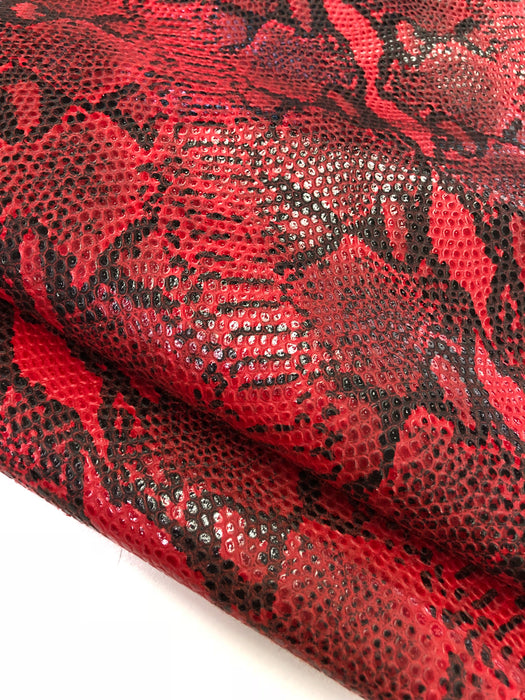 Python Printed Lambskin Leather