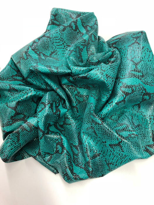 Python Printed Lambskin Leather