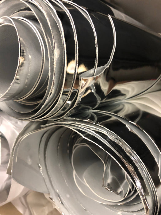 Metallic MIRROR Calfskin Leather Hide