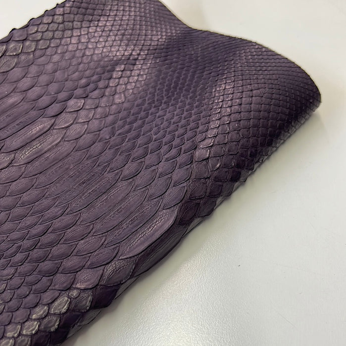 Python MATTE Snakeskin tanned Leather Skin Hide • Genuine Python Hide