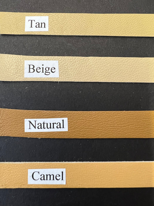 Genuine Lambskin Leather 1/2” RAW EDGE LEATHER TRIM, Lightweight Leather, Thin Trim Size 8-25" for embellishment