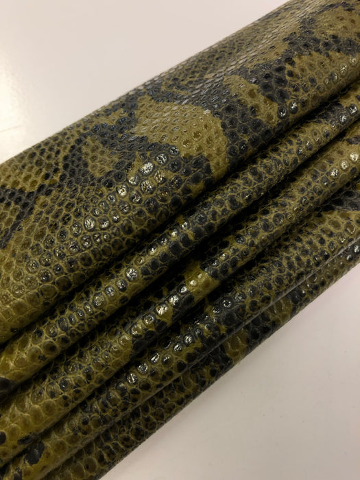 Python Printed Lambskin Leather