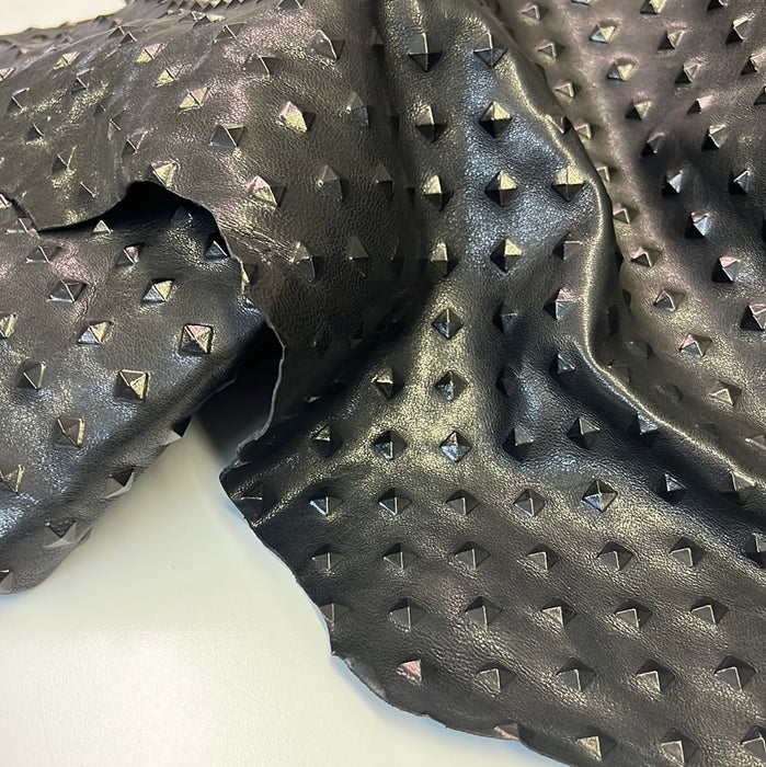Leather STUD Embossed Goatskin Leather
