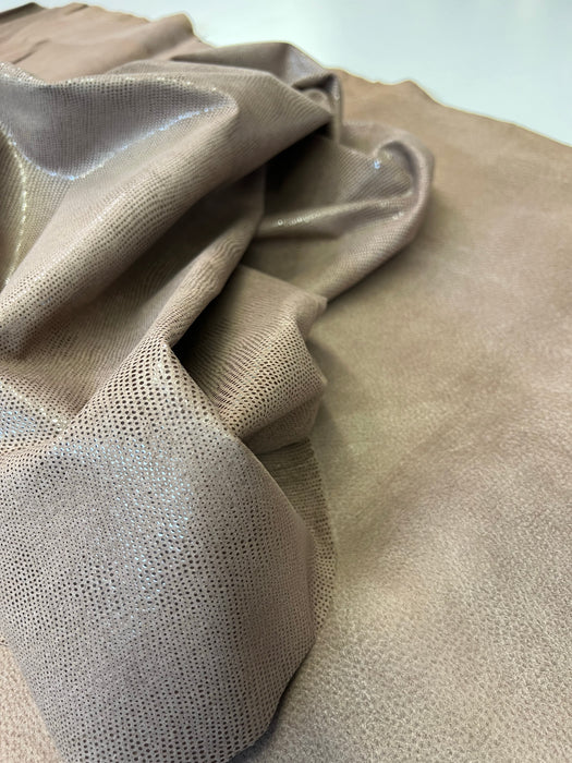 Leather Lizard Embossed Printed Leather