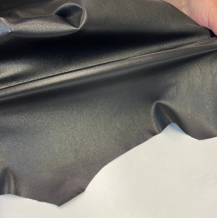 Black Stretch Lambskin Leather