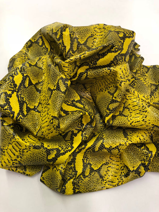 Python Printed Lambskin Leather
