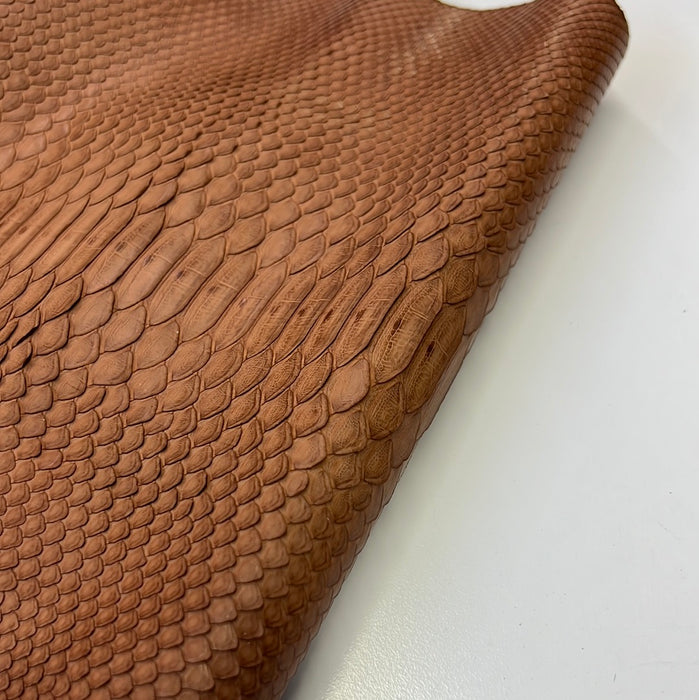 Python MATTE Snakeskin tanned Leather Skin Hide • Genuine Python Hide