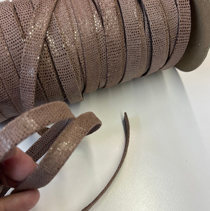 Leather Trim 1/2” Genuine Leather Folded Trim 107