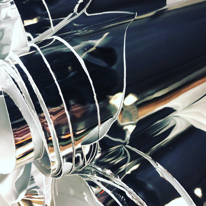 Metallic MIRROR Calfskin Leather Hide