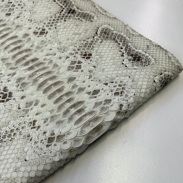 Python Tanned leather skin with markings