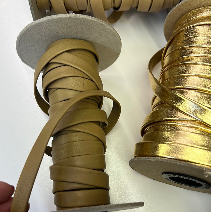 Leather Trim 1/2” Genuine Leather Folded Trim 107
