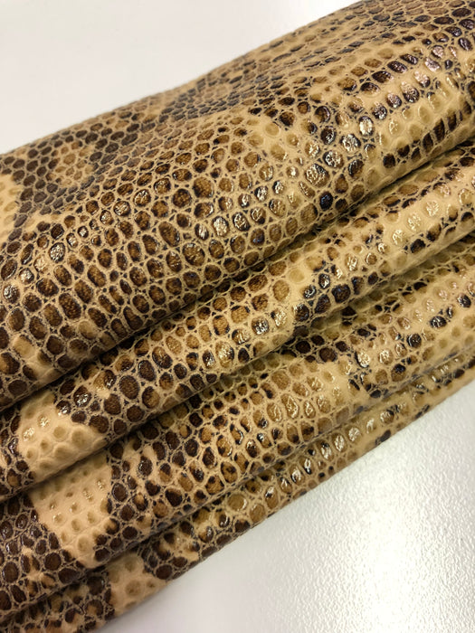 Python Printed Lambskin Leather