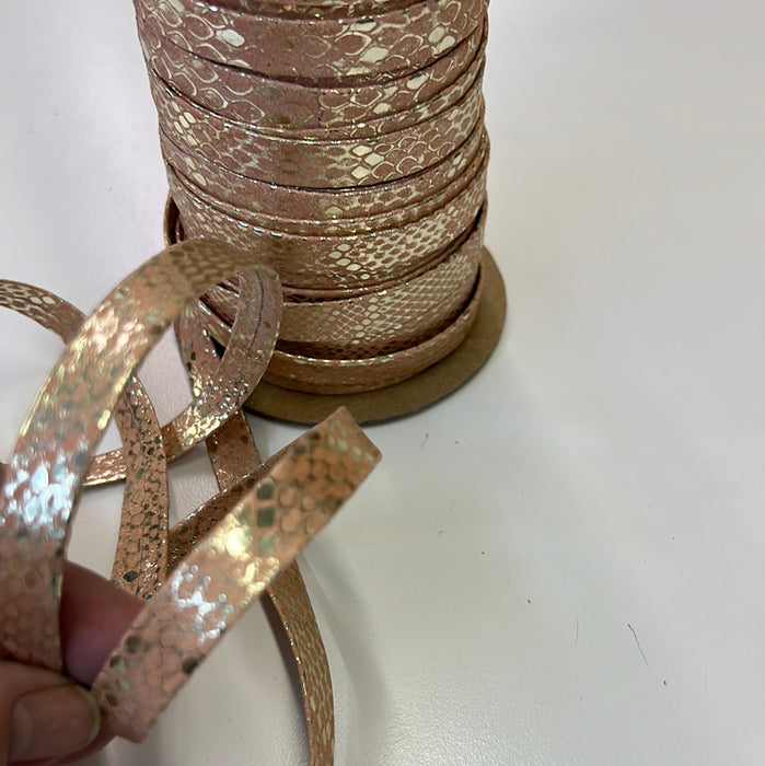 Leather Trim 1/2” Genuine Leather Folded Trim 107