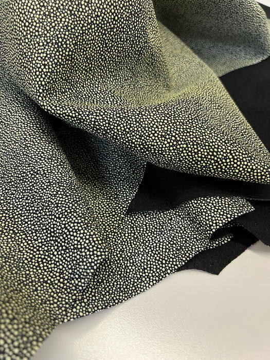 Suede Stingray Print Leather