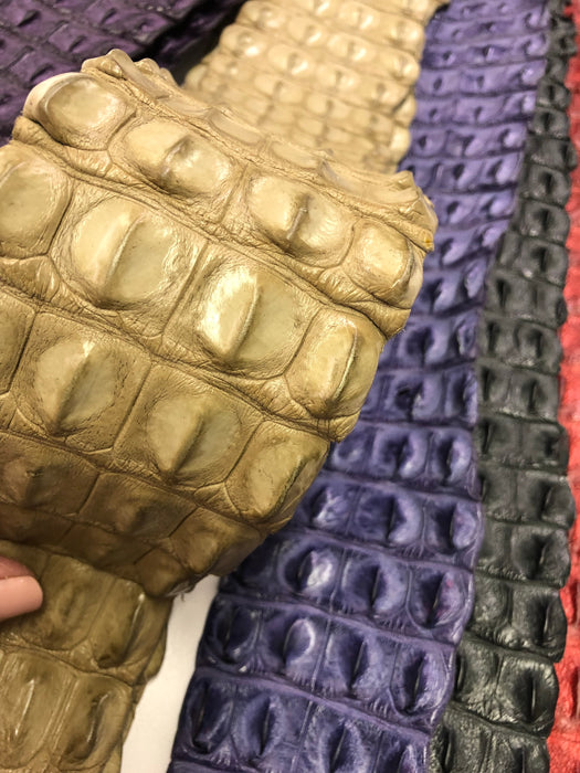 Leather Hide Skin Crocodile Backs